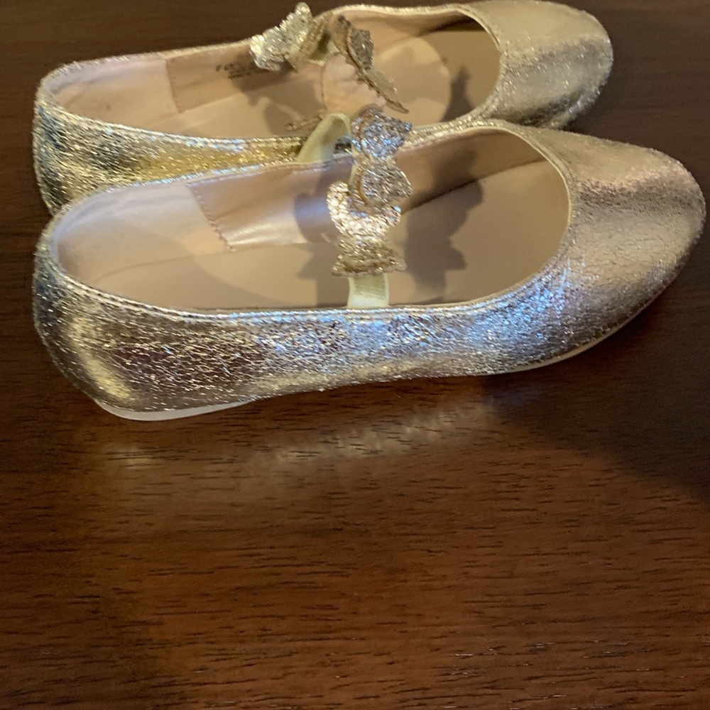 The Children's Place Glittery Gold Dress Shoes